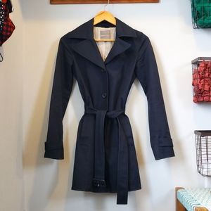 Vintage navy trench coat